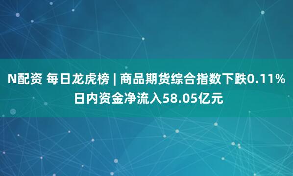 N配资 每日龙虎榜 | 商品期货综合指数下跌0.11% 日内资金净流入58.05亿元