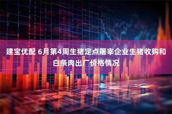 建宝优配 6月第4周生猪定点屠宰企业生猪收购和白条肉出厂价格情况